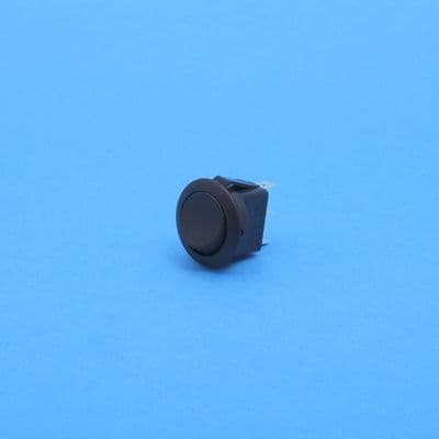 Round rocker switch. On/on. 16A at 12v DC. (RKS14)