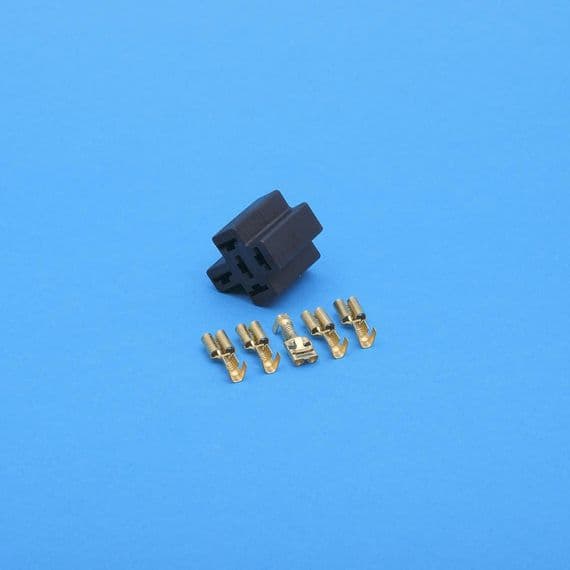 Single relay socket for bracketed relays. With terminals (RB8U)