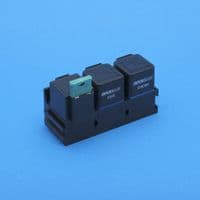 Standard relay base with fixing hole & terms. Interlocking. (RBS1UKIT)