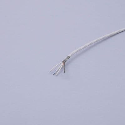 TE ML 3 core screened cable. 0.50mm White (SCNML-0.5/3) Workshop Offcuts