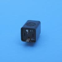 Universal warning buzzer. 12 volts. 72db piezo. Plug in base (16347)