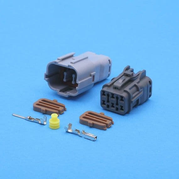 Yazaki 6 way kit. Including terminals, seals & wire locks. (YAZAKI6WKIT)