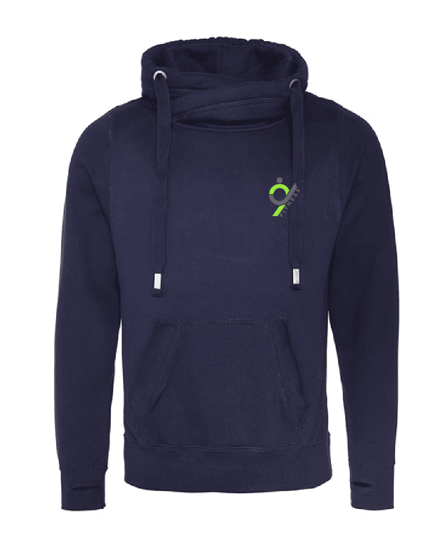 Cross neck hoodie