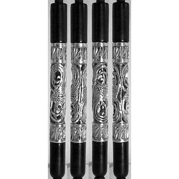 Ebony and Silver Art Deco Herons