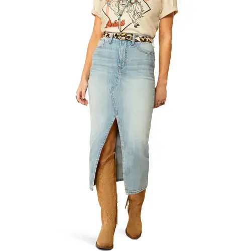 ARIAT Denim Midi Skirt