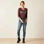 ARIAT Glitz Long Sleeved T -(Huckleberry)