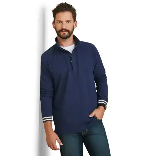 ARIAT Portolla 1/2 Zip Sweat (Navy)