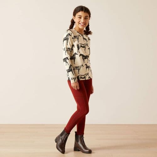 ARIAT Sepia Equine LS TShirt - Summer Sand