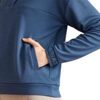 ARIAT Sweatshirt Breathe 1/2 Zip -Dark Denim