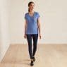ARIAT Vertical Logo Tee (Dutch Blue)