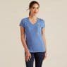 ARIAT Vertical Logo Tee (Dutch Blue)