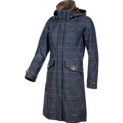 BALENO Twyford Printed Tweed Coat - (Navy)