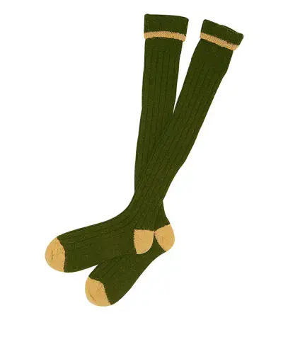 BARBOUR Contrast Gun Stocking (Olive-Gold)