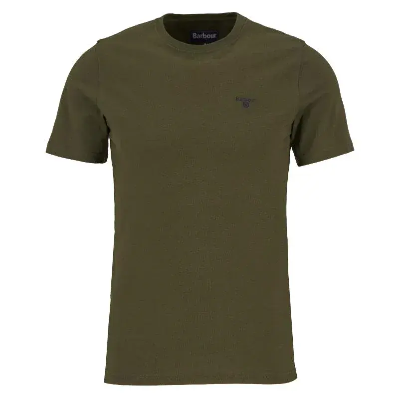 Barbour Essential Sports Mens T-Shirt - Mid Olive