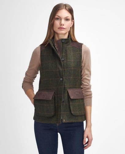 BARBOUR Glades Wool Gilet (Spiced Pumpkin)