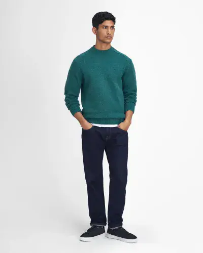 BARBOUR Grangetown Merino Crew Knit - (Green)