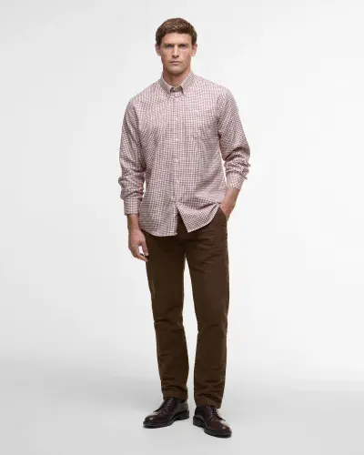 BARBOUR Henderson Thermo-weave Shirt (Fired Brick)