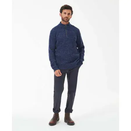 BARBOUR Horseford Knitted  Half Zip (Navy)