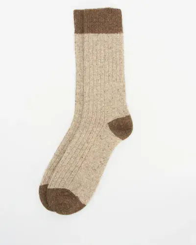 BARBOUR Houghton Socks (Biscuit)