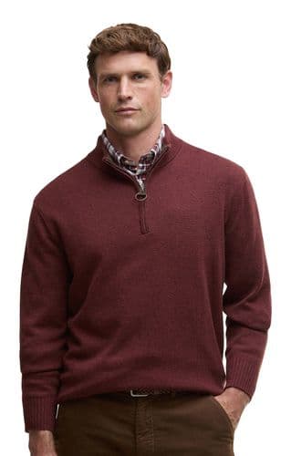 BARBOUR Kelson Essential Half Zip -  (Fired Brick)