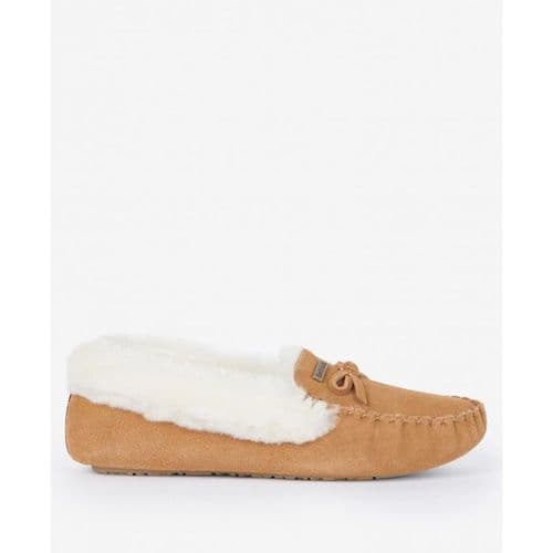 BARBOUR Maggie Shearling slipper- Caramel