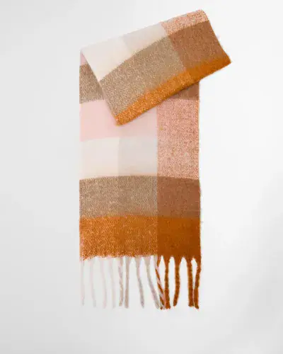 BARBOUR Marie Scarf (Mustard Check)