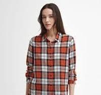 BARBOUR -  Moorland Check Shirt - (Spiced Pumpkin)