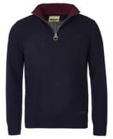 BARBOUR Nelson Essential Half Zip -  (Navy)