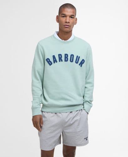 BARBOUR Prep Logo Sweatshirt (Pale Apple)
