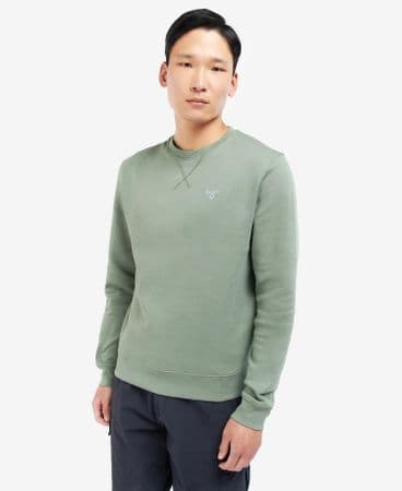 BARBOUR Ridsdale Crew -Agave Green