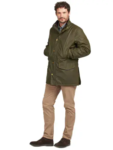 BARBOUR Spencer Wax Jacket - Black