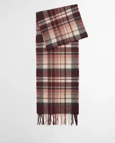 BARBOUR Vintage Plaid Scarf (Fudge)