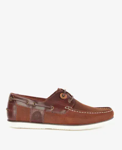 BARBOUR Wake Boat Shoes -Taupe