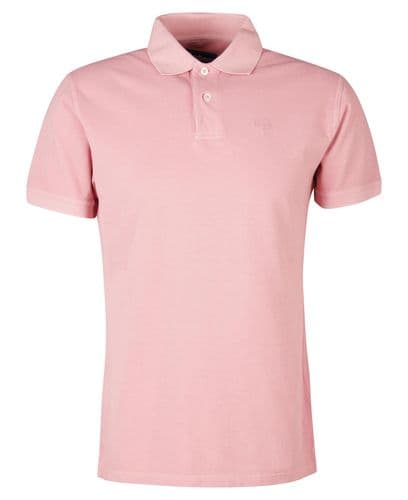 BARBOUR Washed Sports Polo (Pink Salt)