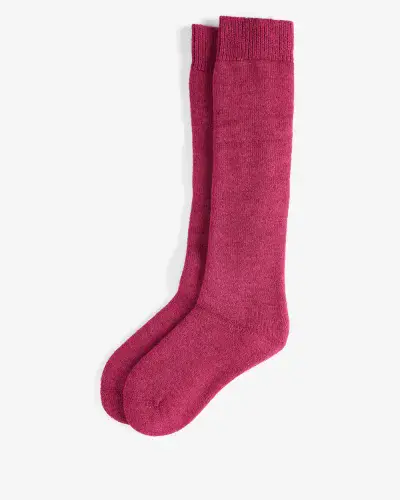 BARBOUR Wellington Knee Socks (Raspberry)