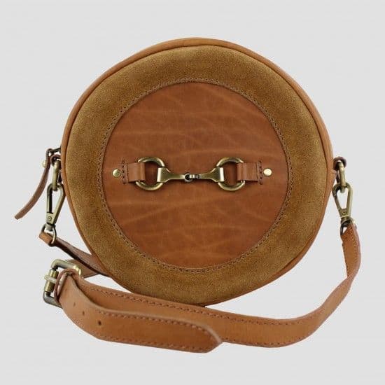 GRAYS Megan Snaffle Bag Tan Suade
