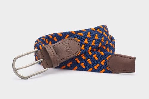 IBEX Woven Belt (Orange/ Navy)