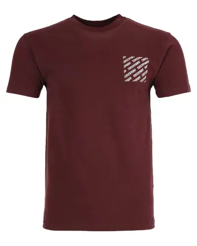 TUFFSTUFF Logo T-Shirt  (Burgundy)