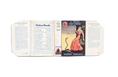 A Mask For Crime by Marion Roberts Dust Jacket Only First Edition Eldon Adventure 1931