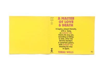 A Matter of Love and Death by Tobias Wells Dust Jacket Only First Edition Victor Gollancz 1966