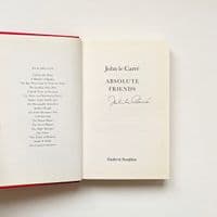 Absolute Friends 2004 First Edition F/NF Signed – John le Carré



