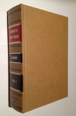 American State Trials 2000 Reprint Edited by John D. Lawson | Rare UK & USA