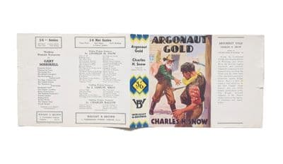 Argonaut Gold by Charles H. Snow Dust Jacket Only Early Reprint Wright & Brown 1937