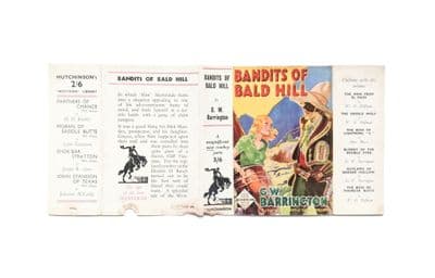Bandits of Bald Hill by G.W. Barrington Dust Jacket Only First Edition Hutchinson 1935