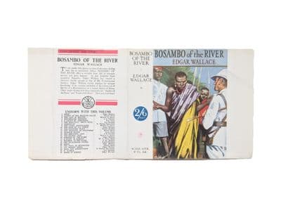 Bosambo of the River by Edgar Wallace Dust Jacket Only Early Reprint Ward Lock & Co c.1923