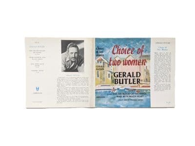 Choice of Two Women by Gerald Butler Dust Jacket Only First Edition Jarrolds 1951