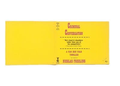 Criminal Conversation by Nicolas Freeling Dust Jacket Only First Edition Victor Gollancz 1965