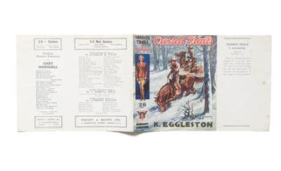 Crossed Trails by K. Eggleston Dust Jacket Only First Edition Wright & Brown Ltd 1932