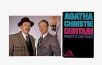 Curtain 1975 First Edition F/NF Signed Hugh Fraser Philip Jackson – Agatha Christie

