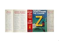 Death Around the Corner by John Creasey Dust Jacket Only Early Reprint Melrose c.1935